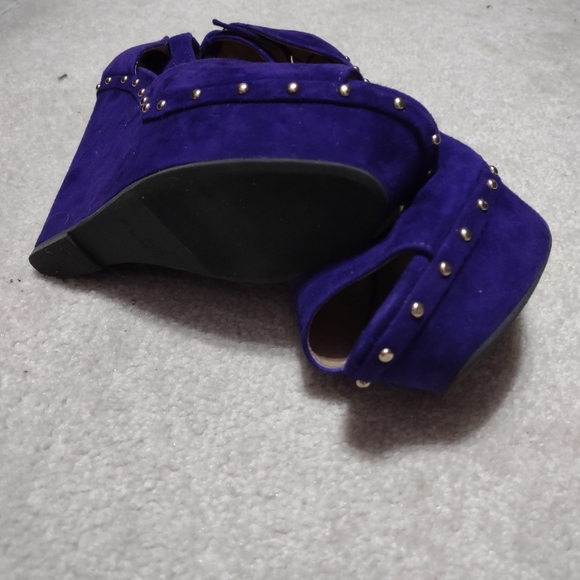 Aldo Purple/Blue Wedgies - Picture 3 of 5